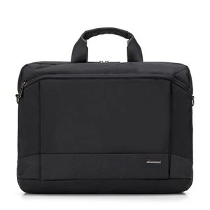 Zdjęcie produktu Męska torba na laptopa 15,6” z połyskującą wstawką czarna Wittchen