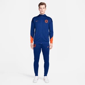 Zdjęcie produktu Męski dzianinowy dres piłkarski z kapturem Nike Dri-FIT Holandia Strike - Niebieski