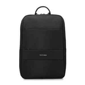 Zdjęcie produktu Męski plecak na laptopa 15,6” z zaokrągloną klapą czarny Wittchen