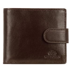 Zdjęcie produktu Męski portfel skórzany zapinany na napę brązowy Wittchen