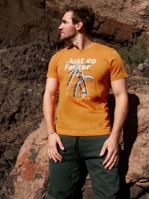 Zdjęcie produktu Męski t-shirt z nadrukiem rowerowym T-JUST Volcano
