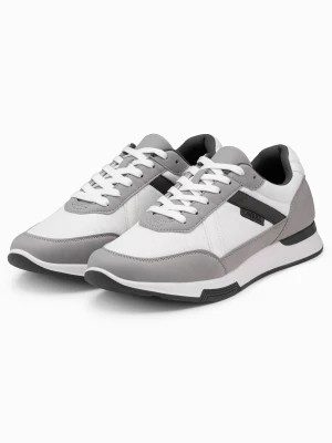 Zdjęcie produktu Męskie buty sneakersy z siateczką mesh - szare V2 OM-FOSL-0153
 -                                    44