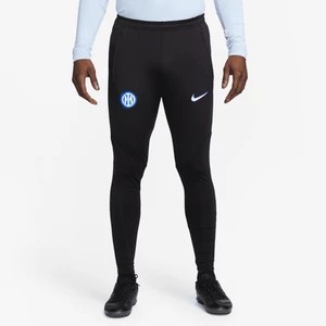 Zdjęcie produktu Męskie dzianinowe spodnie piłkarskie Inter Mediolan Strike Nike Dri-FIT - Czerń