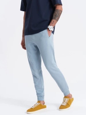 Zdjęcie produktu Męskie spodnie dresowe typu jogger - niebieskie V7 OM-PABS-0173
 -                                    L