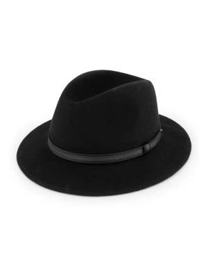 Zdjęcie produktu MGO leisure wear Wełniany kapelusz "Wood" w kolorze czarnym rozmiar: 61 cm