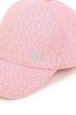 Zdjęcie produktu Michael Kors czapka bawełniana dziecięca kolor różowy wzorzysta