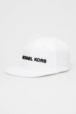 Zdjęcie produktu Michael Kors czapka CS2001C3CP kolor biały z aplikacją