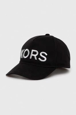 Zdjęcie produktu Michael Kors czapka dziecięca kolor czarny z aplikacją