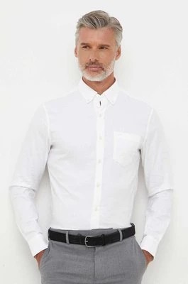 Zdjęcie produktu Michael Kors koszula męska kolor biały slim z kołnierzykiem button-down