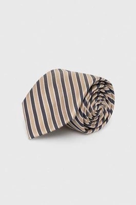 Zdjęcie produktu Michael Kors krawat jedwabny kolor beżowy