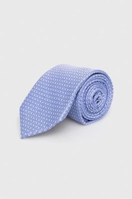 Zdjęcie produktu Michael Kors krawat jedwabny kolor niebieski