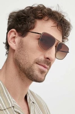 Zdjęcie produktu Michael Kors okulary przeciwsłoneczne SILVERTON męskie kolor czarny 0MK1153