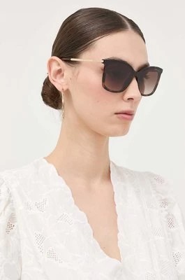Zdjęcie produktu Michael Kors okulary przeciwsłoneczne ZERMATT damskie kolor brązowy 0MK2079U