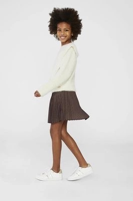Zdjęcie produktu Michael Kors spódnica dziecięca kolor brązowy mini rozkloszowana