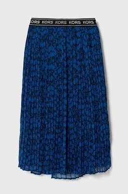 Zdjęcie produktu Michael Kors spódnica dziecięca kolor niebieski midi rozkloszowana