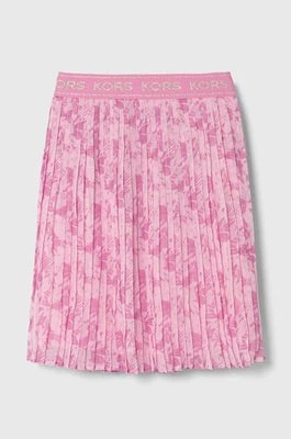 Zdjęcie produktu Michael Kors spódnica dziecięca kolor różowy midi rozkloszowana