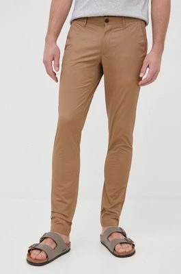 Zdjęcie produktu Michael Kors spodnie CS93CTJ4JJ męskie kolor brązowy proste