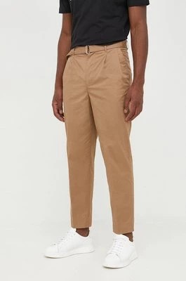 Zdjęcie produktu Michael Kors spodnie CU2301B4JJ męskie kolor brązowy proste