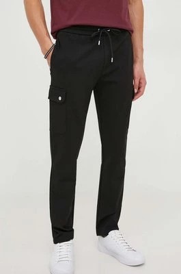 Zdjęcie produktu Michael Kors spodnie z domieszką wełny kolor czarny proste
