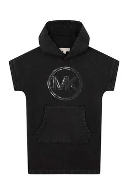 Zdjęcie produktu Michael Kors sukienka bawełniana dziecięca kolor czarny mini prosta