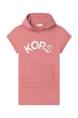 Zdjęcie produktu Michael Kors sukienka bawełniana dziecięca R12103.114.150 kolor różowy mini prosta