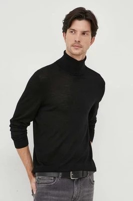 Zdjęcie produktu Michael Kors sweter wełniany męski kolor czarny lekki z golferm