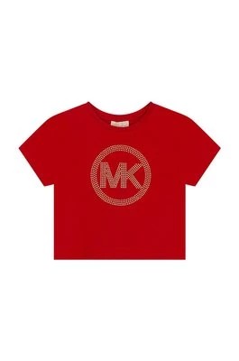 Zdjęcie produktu Michael Kors t-shirt bawełniany dziecięcy kolor czerwony