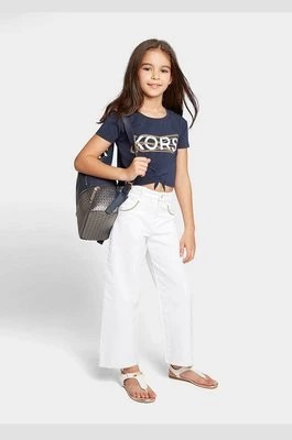 Zdjęcie produktu Michael Kors t-shirt bawełniany dziecięcy kolor granatowy