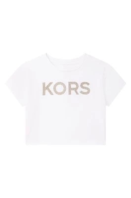 Zdjęcie produktu Michael Kors t-shirt bawełniany dziecięcy R15112.156 kolor biały