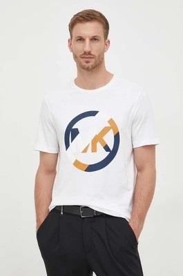 Zdjęcie produktu Michael Kors t-shirt bawełniany kolor biały z nadrukiem