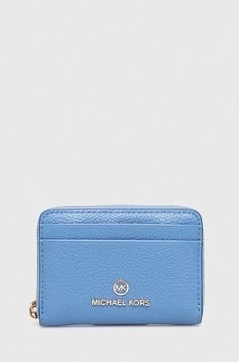 Zdjęcie produktu MICHAEL Michael Kors portfel skórzany damski kolor niebieski