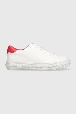 Zdjęcie produktu MICHAEL Michael Kors sneakersy skórzane Grove kolor biały 43S3GVFS2L