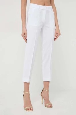 Zdjęcie produktu MICHAEL Michael Kors spodnie damskie kolor biały proste high waist