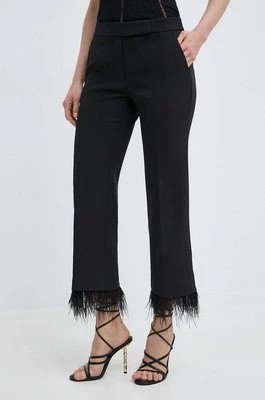 Zdjęcie produktu MICHAEL Michael Kors spodnie damskie kolor czarny proste high waist