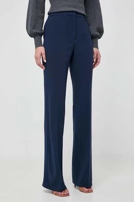Zdjęcie produktu MICHAEL Michael Kors spodnie damskie kolor granatowy szerokie high waist
