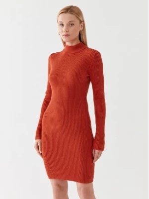 Zdjęcie produktu MICHAEL Michael Kors Sukienka dzianinowa MF381U46V1 Pomarańczowy Slim Fit
