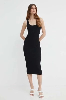 Zdjęcie produktu MICHAEL Michael Kors sukienka kolor czarny midi dopasowana