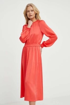 Zdjęcie produktu MICHAEL Michael Kors sukienka kolor czerwony midi rozkloszowana