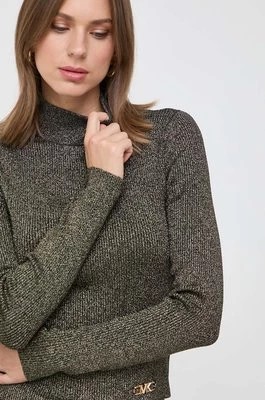 Zdjęcie produktu MICHAEL Michael Kors sweter damski kolor złoty z półgolfem