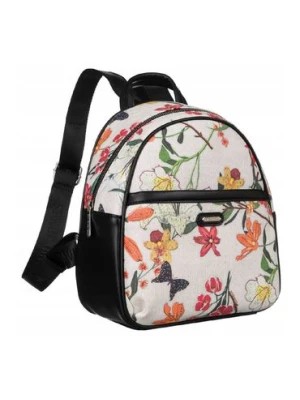 Zdjęcie produktu Miejski plecaczek damski z kwiatowym wzorem — David Jones