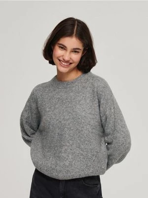 Zdjęcie produktu Miękki sweter z domieszką wełny szary House