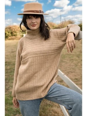 Zdjęcie produktu Milan Kiss Sweter w kolorze beżowym rozmiar: S