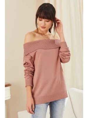 Zdjęcie produktu Milan Kiss Sweter w kolorze jasnoróżowym rozmiar: L