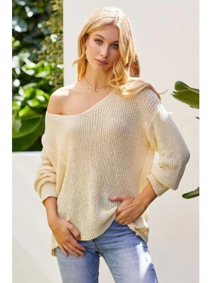 Zdjęcie produktu Milan Kiss Sweter w kolorze kremowym rozmiar: XL