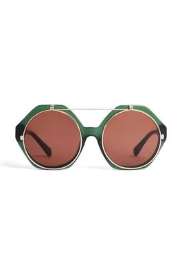 Zdjęcie produktu Mini Rodini okulary przeciwsłoneczne dziecięce kolor zielony