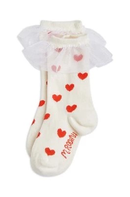 Zdjęcie produktu Mini Rodini skarpetki dziecięce Hearts kolor biały
