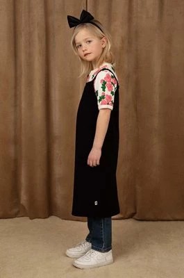 Zdjęcie produktu Mini Rodini sukienka bawełniana dziecięca kolor czarny mini prosta