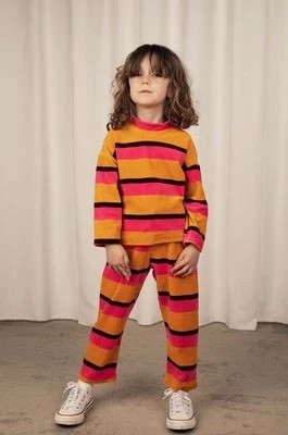 Zdjęcie produktu Mini Rodini sweter bawełniany dziecięcy kolor pomarańczowy