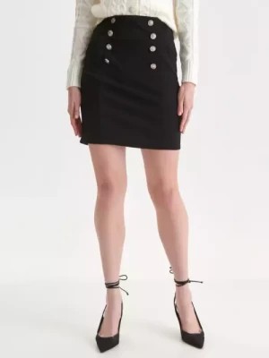 Zdjęcie produktu Mini spódniczka damska z ozdobnymi guzikami TOP SECRET