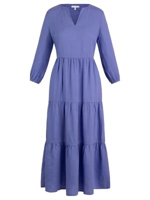 Zdjęcie produktu mint & mia Lniana sukienka w kolorze fioletowym rozmiar: 40